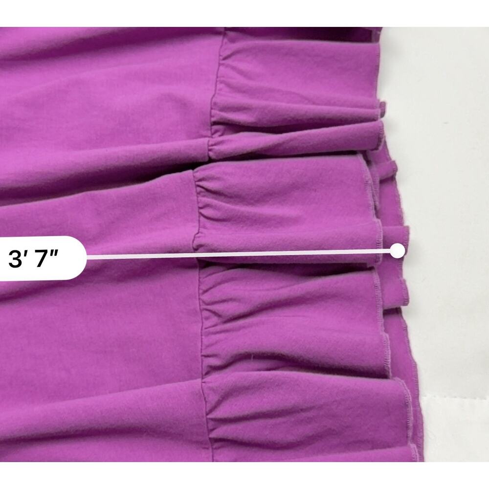 Hanna Andersson Bright Purple Ruffle Wrap Dress Women’s Large Midi NWT $88 - Picture 11 of 13
